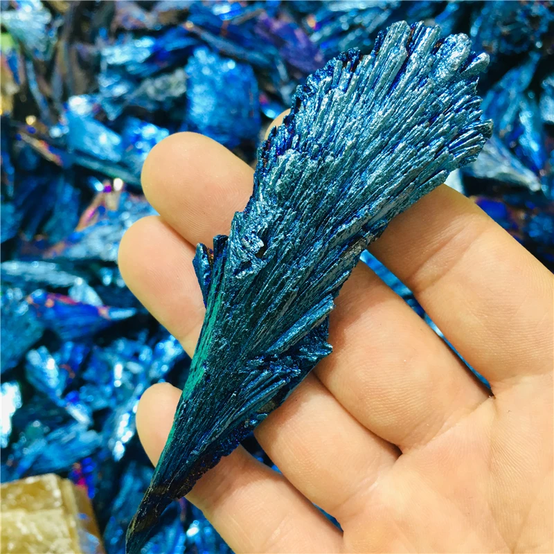 

Натуральный кварцевый кристалл, струйный камень, Радужный титановый кластер, минеральный с лечебным действием, образцы 1 шт.