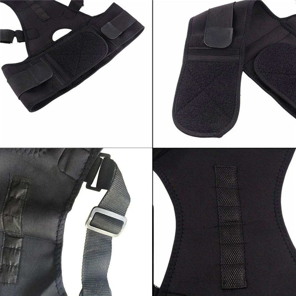 Posture Corrector Support Magnetic Back Shoulder Brace Belt for Unisex Adults Students Adjustable Straps Correct Poor | Спорт и