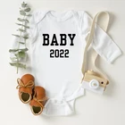 Детский осенний комбинезон с длинным рукавом для новорожденных, одежда для маленьких мальчиков и девочек, наряды для беременных