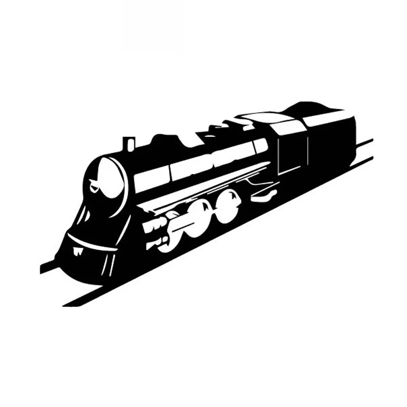 

Fun Train Fast Car Sticker High Quality Car Window Decoration Personality Pvc Waterproof Decal Black/white, 17cm*10cm
