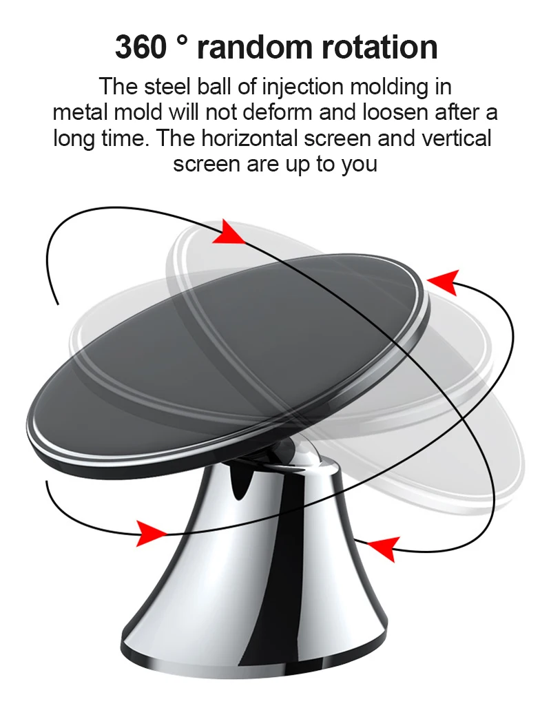 

Universal Car Bracket Car Phone Holder Stand For Mobile Phone Car GPS Rubber Pad Car Mount Phone Holder Magnetic Car Holder