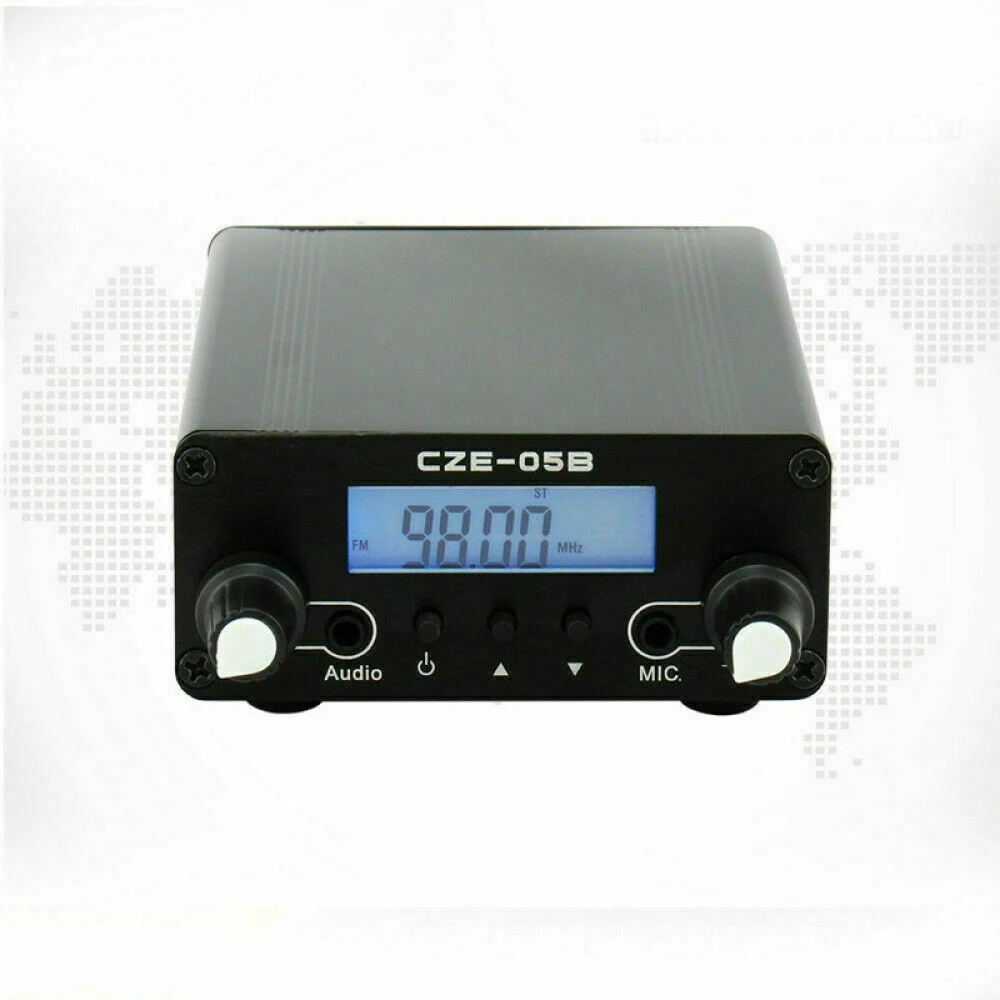 CZE 05B Беспроводная вещательная система FM стерео передатчик 12V PLL BNC Тип антенна