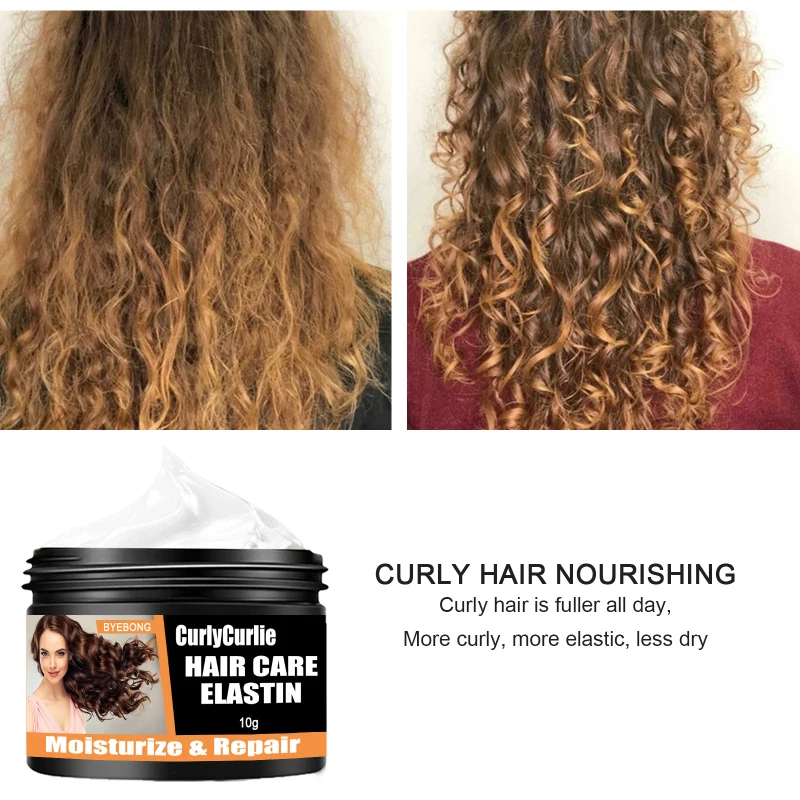 

Hairdressing Fluffy Elastin Curl Hair Cream Curls Hair Booster Cream Instant Effect Drying Frizz Control Hair Style Setting Crea