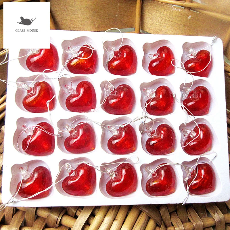 Новые декоративные статуэтки мини муранского цвета ручной работы из красного