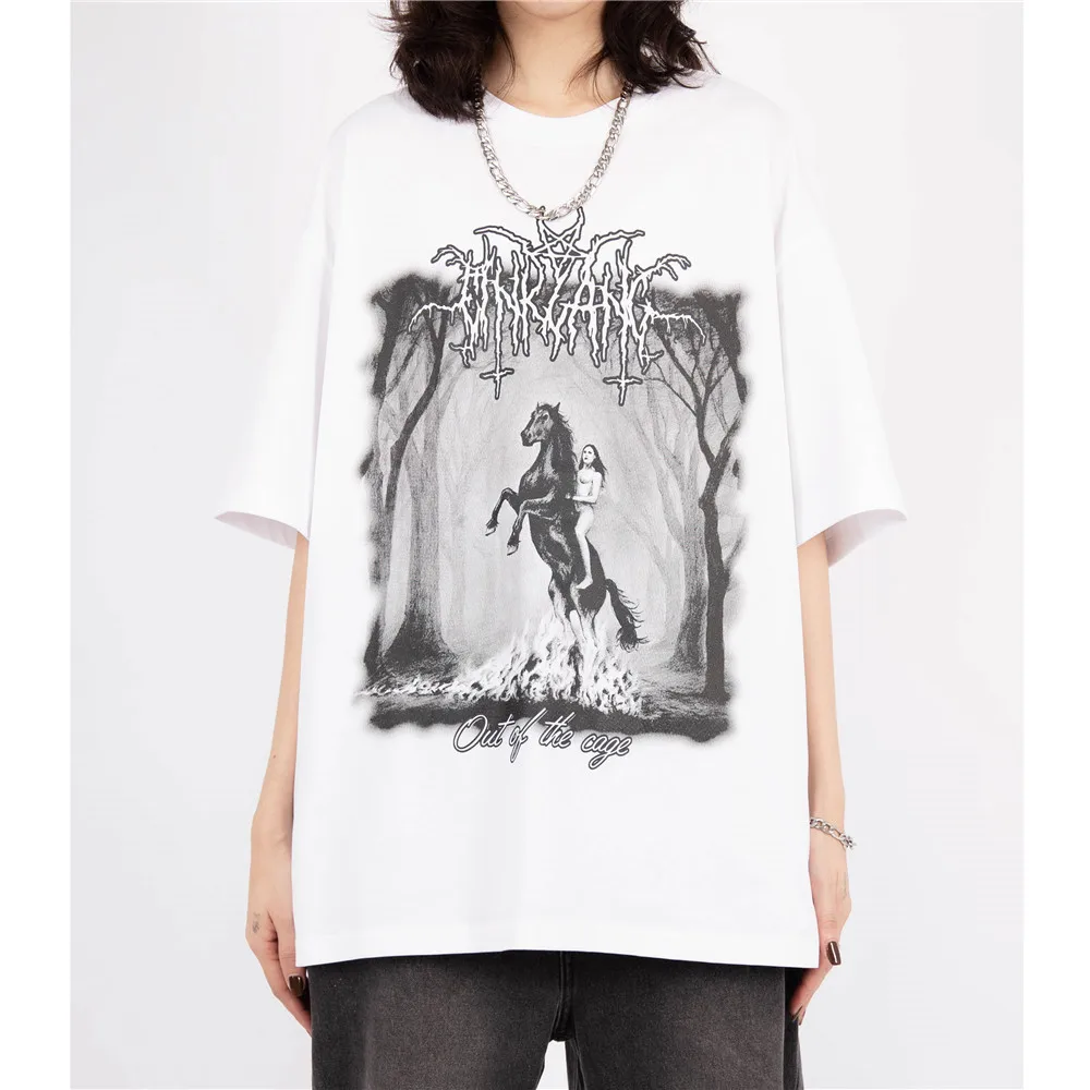 

LINDSEY SEADER Men's T-shirt Hip Hop Oversized Print 2021 Casual Harajuku Streetwear Summer Short Sleeve cotton Tops Tee Tshirt