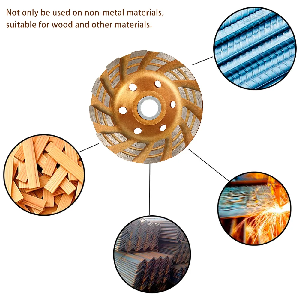 

100 mm Diamond Grinding Wheel Disc Bowl Shape Grinding Cup Concrete Granite Stone Ceramic Cutting Disc Piece Power Tools