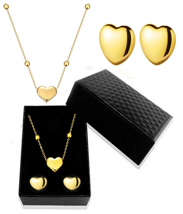 Комплект из колье и серёг нержавеющей стали 316L | Украшения аксессуары