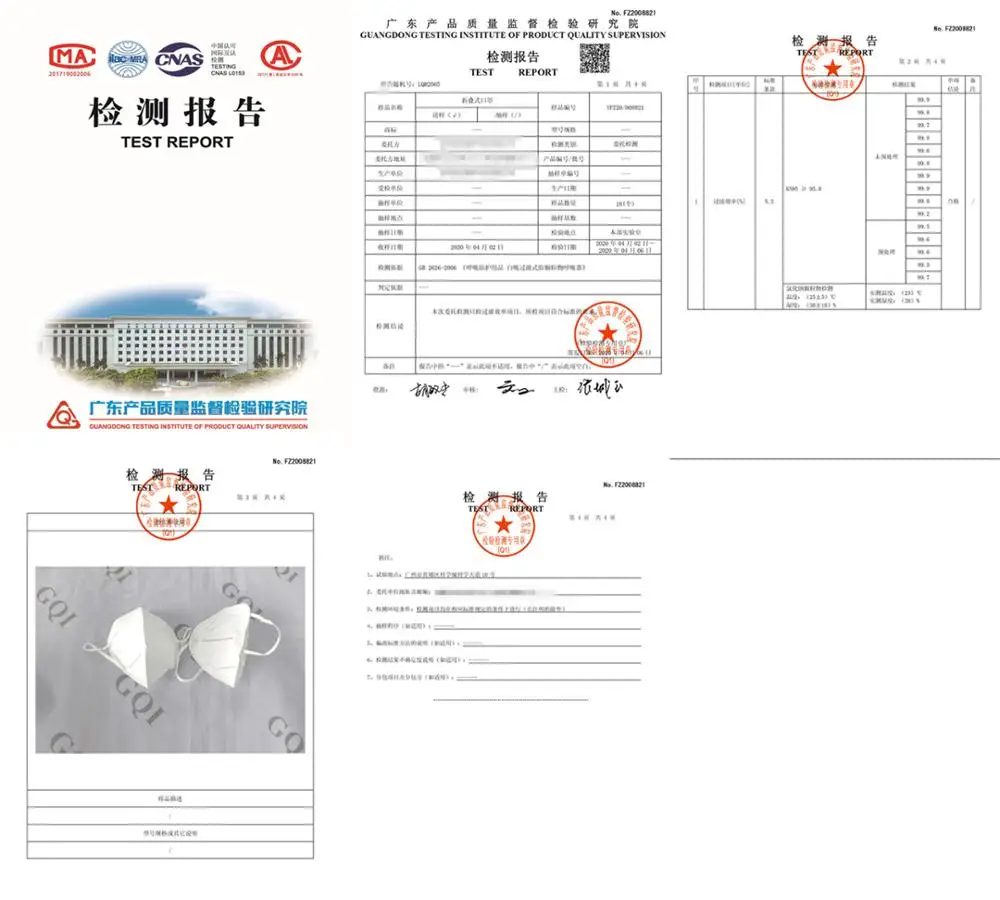 

10-100 FFP2 Mascarillas CE ffp2 approved hygienic Mask 5 Layers Face Mask KN95 Filter Respirator Protective Mask mascherina fp2