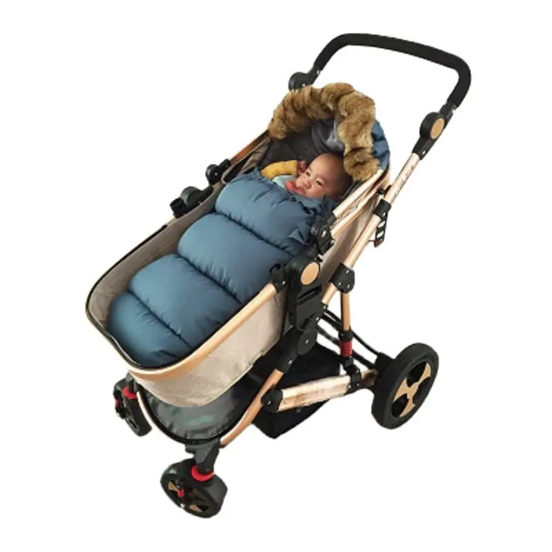 

Winter warm sleeping bag newborn baby stroller sleeping bag dual-use blanket baby out autumn and winter thick warm baby supplies