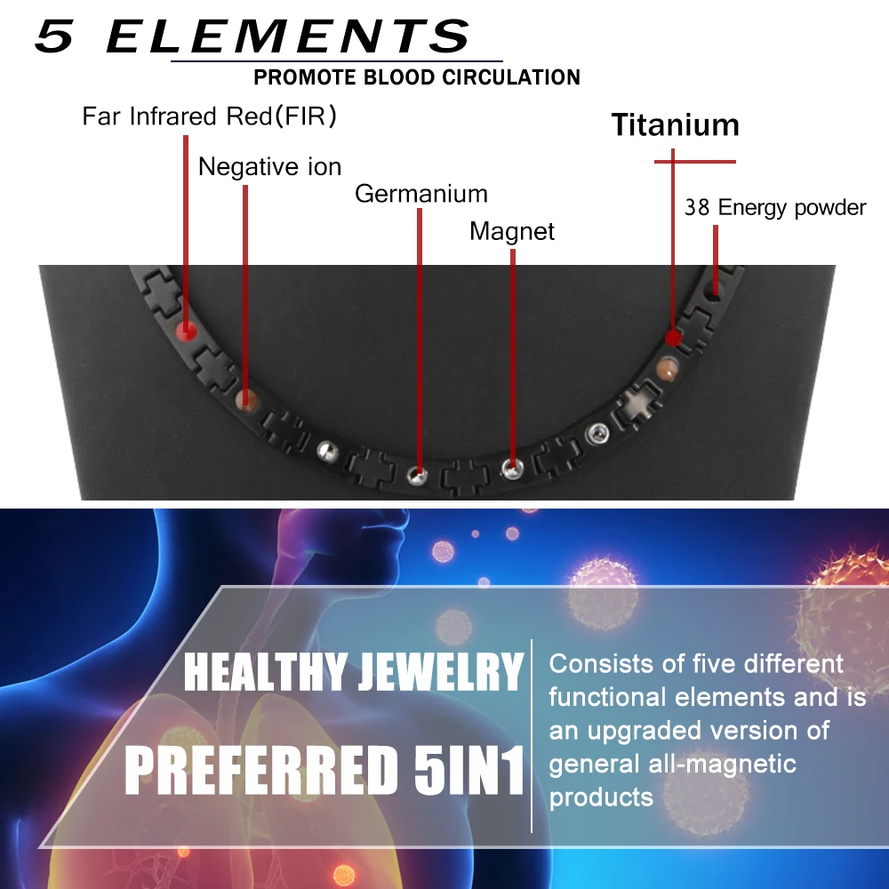 38 Новое модное черное мужское женское ожерелье из титана крест германиевая
