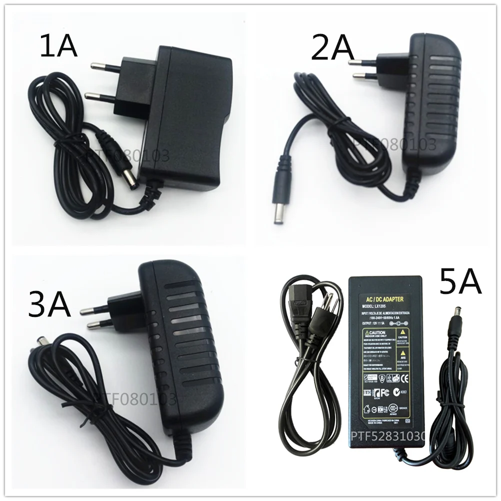 

1 x AC 100V - 240V to DC 12V 1A 2A 3A 5A 6A 8A lighting transformers Power Supply Adapter Converter Charger For LED Strip light