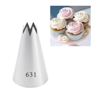 bcmjhwt 631 russian icing piping nozzles stainless steel cream pastry tips cupcake cake decorating tools pastry nozzles