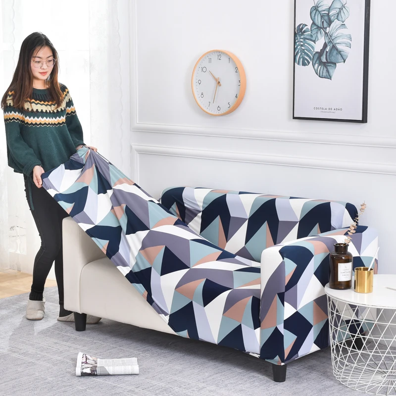 Геометрические Угловые Чехлы для дивана в гостиную эластичные растягивающийся