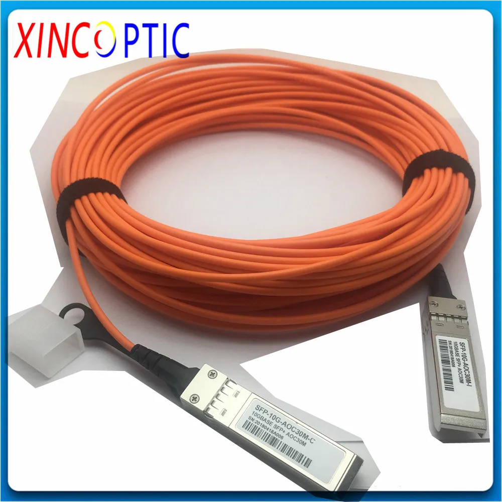 Бесплатная доставка 10G 15M 20M 25M 30M 50M AOC кабель SFP + to 15/20/25/30Meter модуль OM2 активный