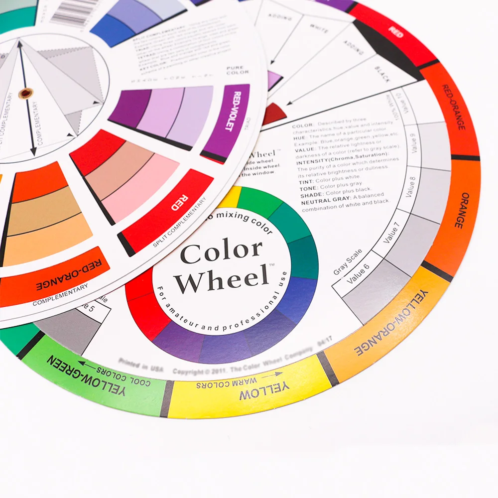 5 шт. Miroblading Color Wheel Guide Tebori тату пигментная цветная палитра Перманентный макияж