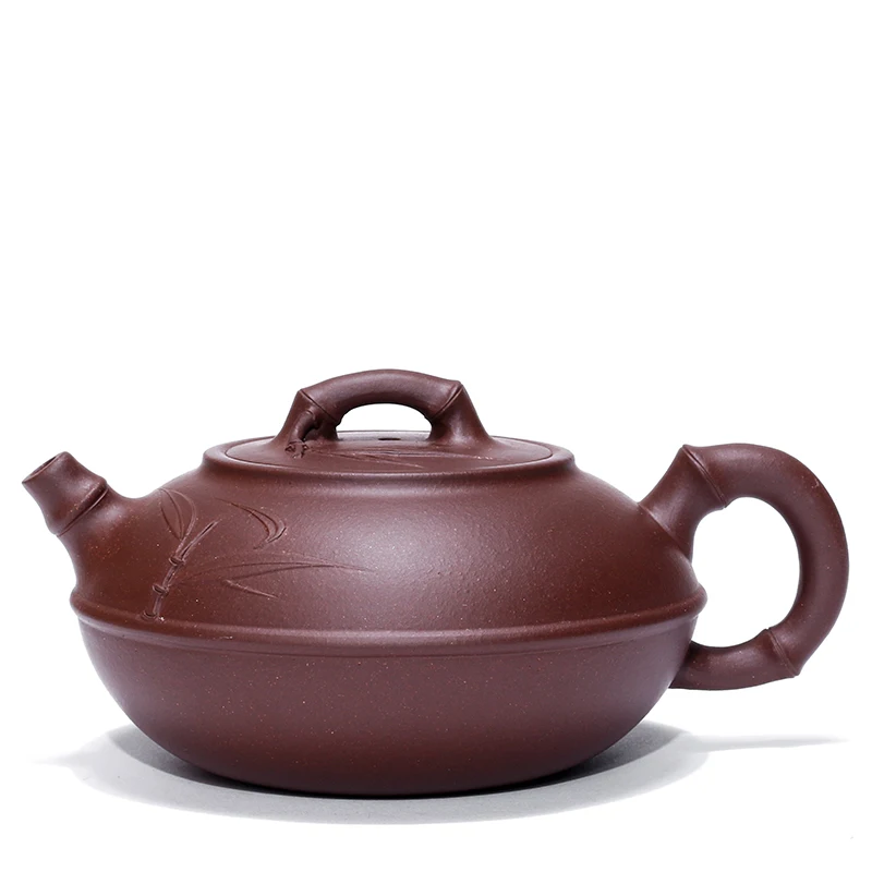 

Yixing are recommended by hand tea undressed ore request of purple clay bamboo pot of 350 ml
