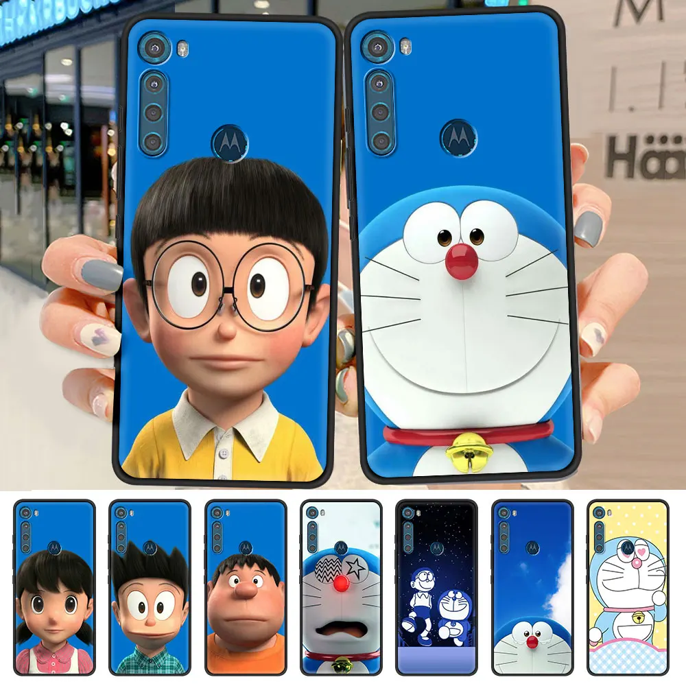 

Japan Doraemon Case for Motorola Moto G8 Power Lite G9 Play One Fusion Plus G30 G10 G Stylus Phone Cover E6s Edge Funda
