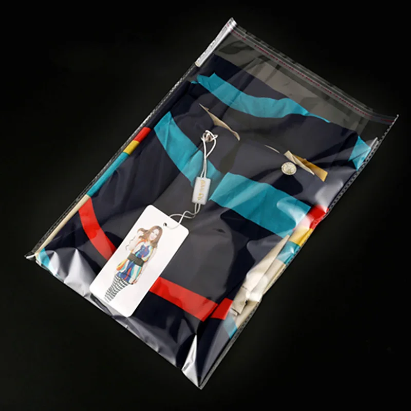 Прозрачные пластиковые пакеты для упаковки ювелирных изделий конфет печенья 100