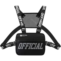 streetwear men fashion hip hop chest bag tactical two straps chest rig bags trendy style rectangle chest utility pack g122