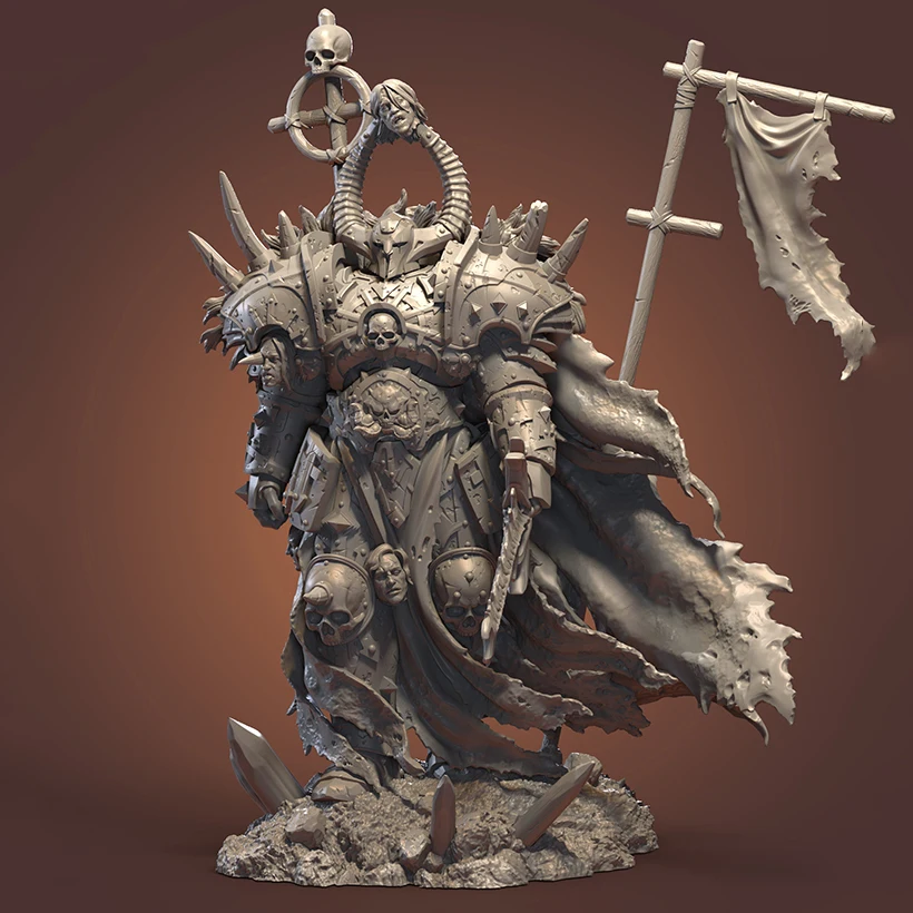 

1/24 ancient warrior fantasy stand Resin figure Model kits Miniature gk Unassembly Unpainted