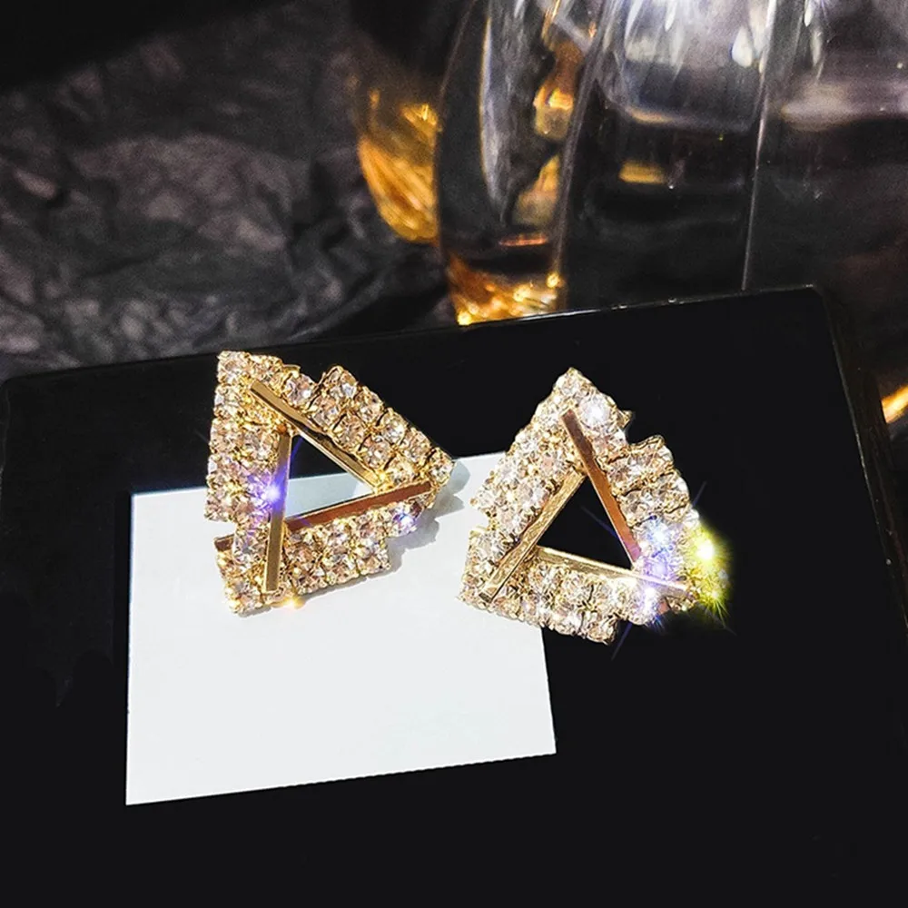 FYUAN классические серьги с искусственным кристаллом для женщин ювелирные изделия