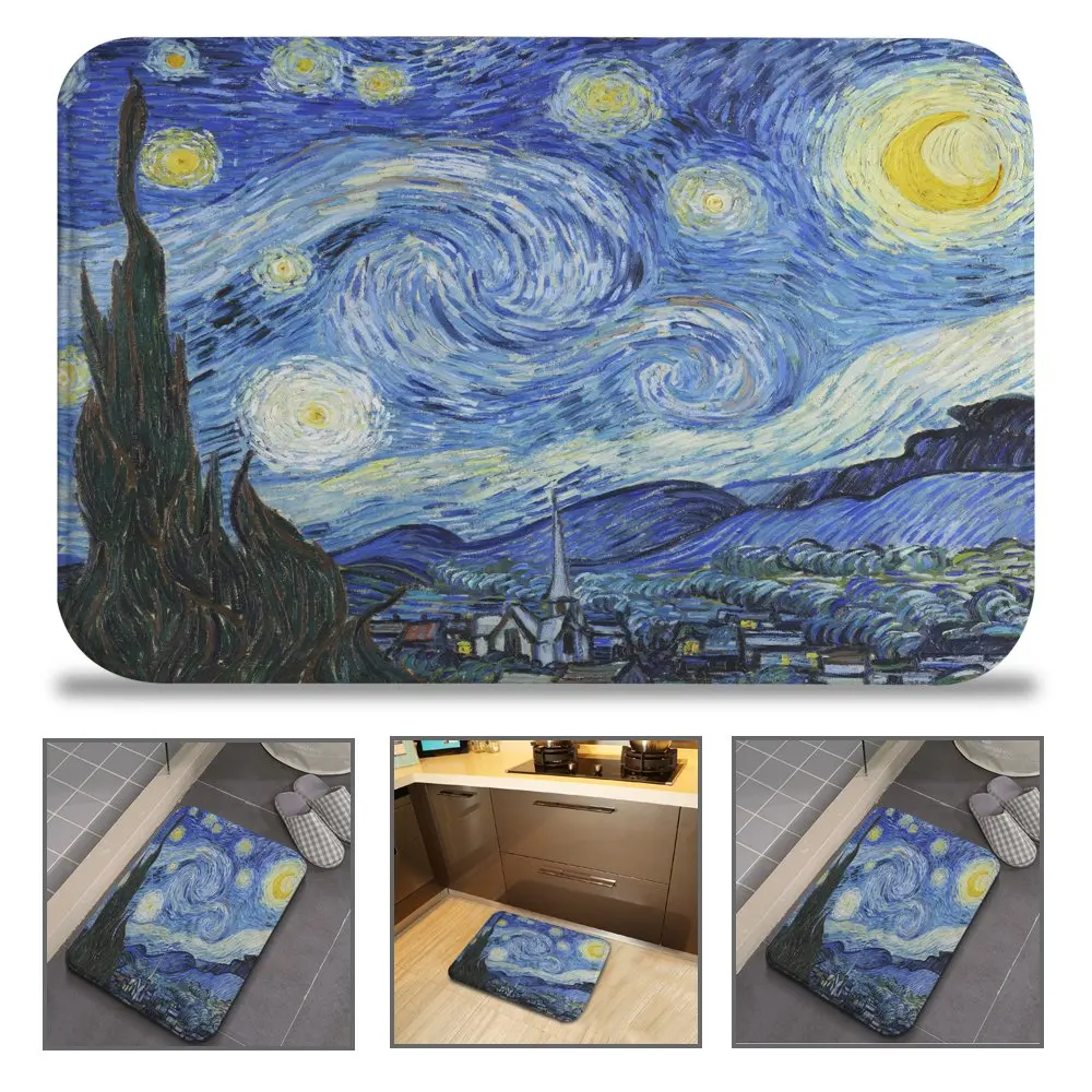 QIYI Нескользящие фланелевые коврики для ванной машинная стирка гостиной кухни