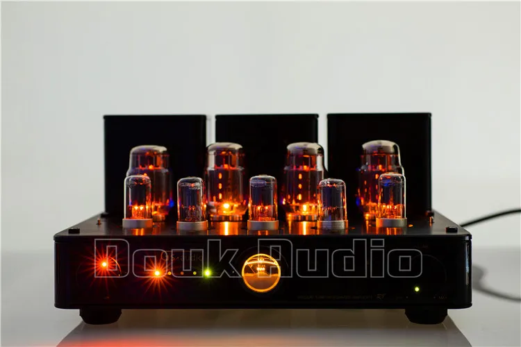 Douk аудио Hi-End KT88(EL34) Вакуумный ламповый усилитель стерео HiFi Встроенный усилитель мощности для наушников