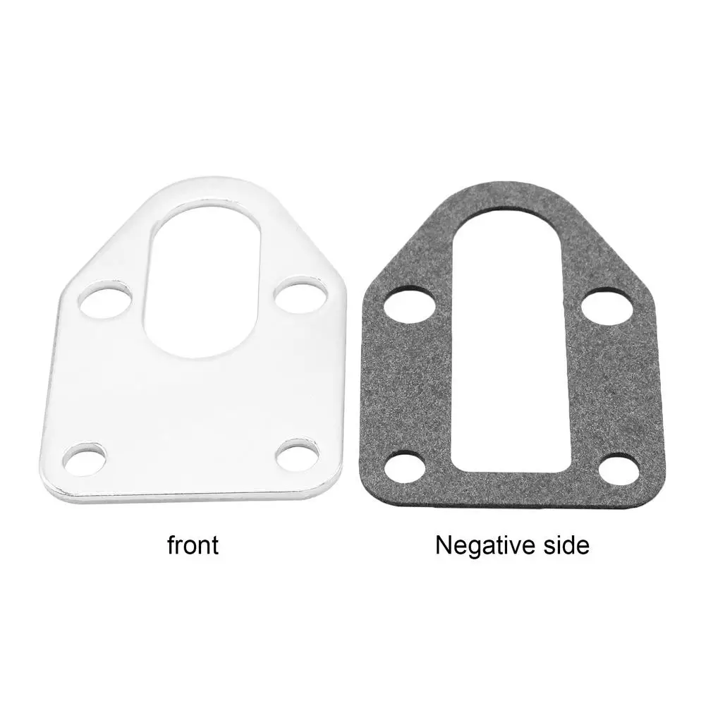 SBC Chrome Fuel Pump Auto Mounting Plate Gaskets Lightweight Polished Electroplated With Hole Oil Gasket For Car | Автомобили и