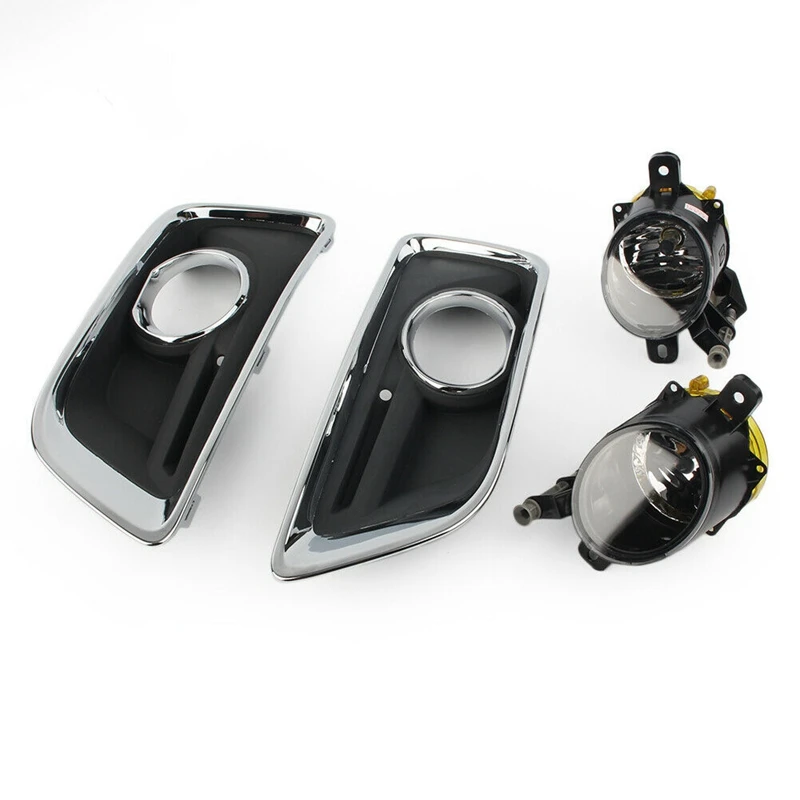 

Auto Front Fog Lights Clear Lens Bumper Driving Lamps Cover Grille Bezel with Bulbs Switch Line for Chevy Malibu 2013-2015