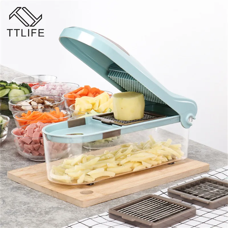 TTLIFE многофункциональная ручная овощерезка напорная тарелка Здоровая и