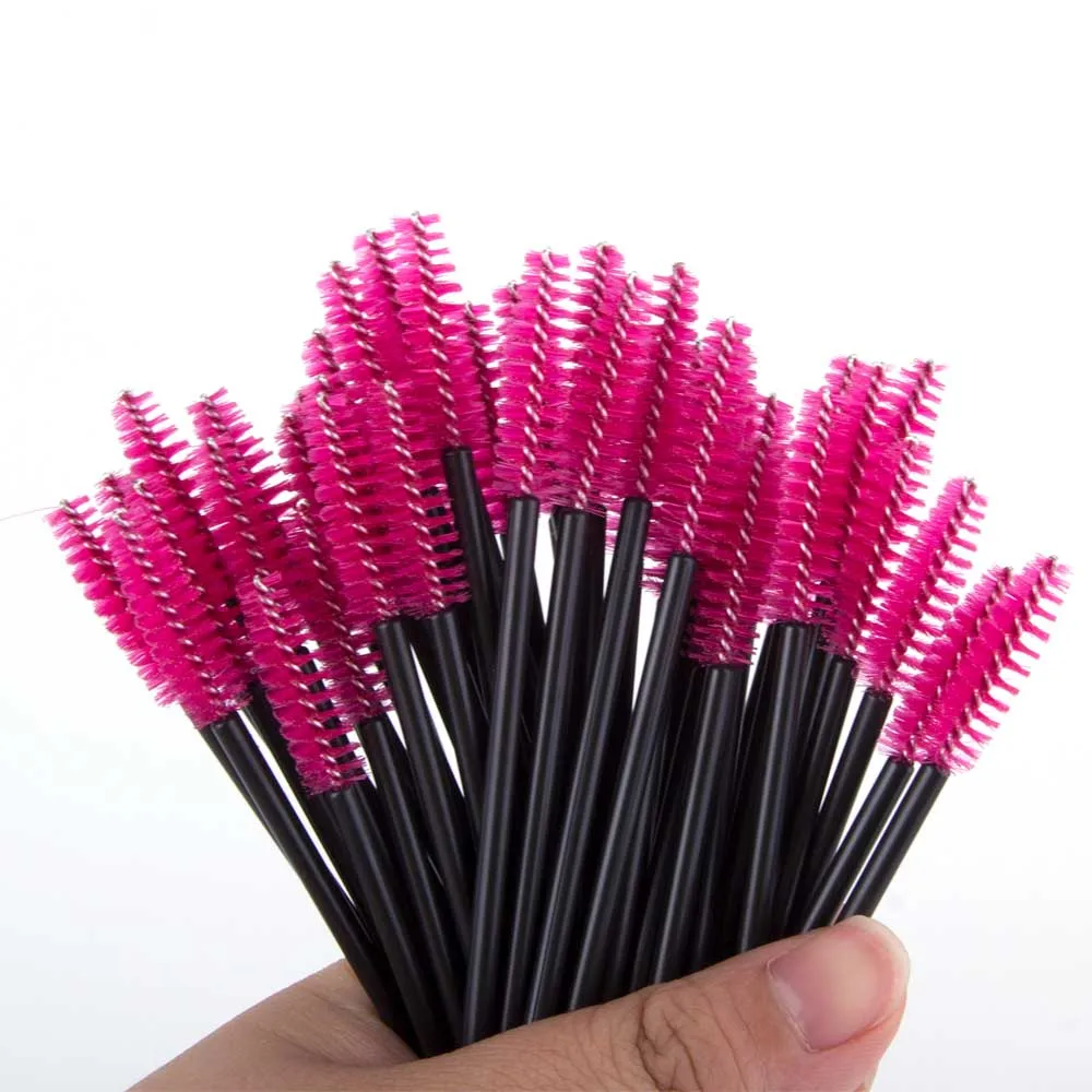 50 шт одноразовые ресницы Кисть для макияжа бровей щетка ресниц Maquiagem Cilio тушь