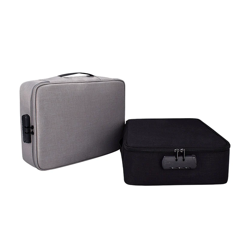 Document Organizer Briefcase A4 Folder Holder Men's Women's Bag Cover Purse Passport Home Safe Functional File Storage Case