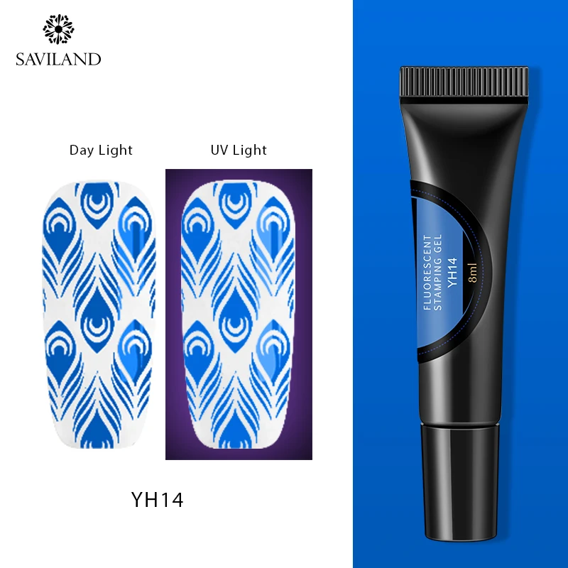 YH14 SAVILAND Гель-лак для стемпинга ногтей UV/светодиодный Гель-лак для ногтей Hybrid DIY живопись Гель-лак для пластина для стемпинга для нейл-арта - Цвет: YH14