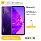 Глобальная версия смартфона realme 5, 3 ГБ ОЗУ 64 Гб ПЗУ, 6,5 