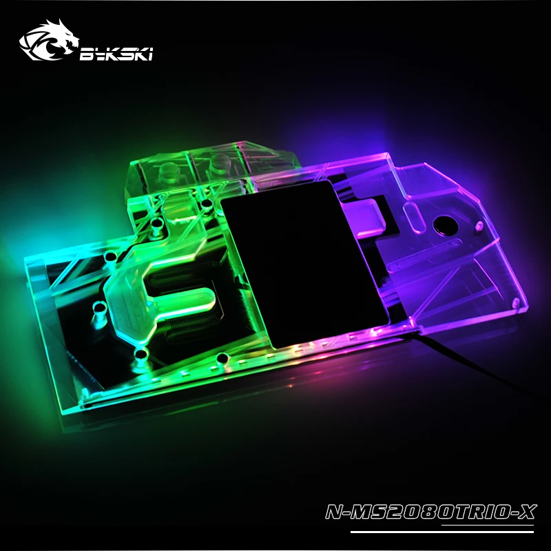 

Bykski Water Block use for MSI GeForce RTX 2080 Gaming X Trio 8 GB/Full Cover Copper Radiator Block/3PIN 5V RGB/4PIN 12V RGB
