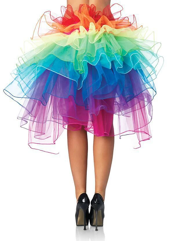 

2021 Songyuexia Big deal! Women's layered rainbow skirt, tulle skirt, disco dress, American Carnival Party skirt, dance fairy