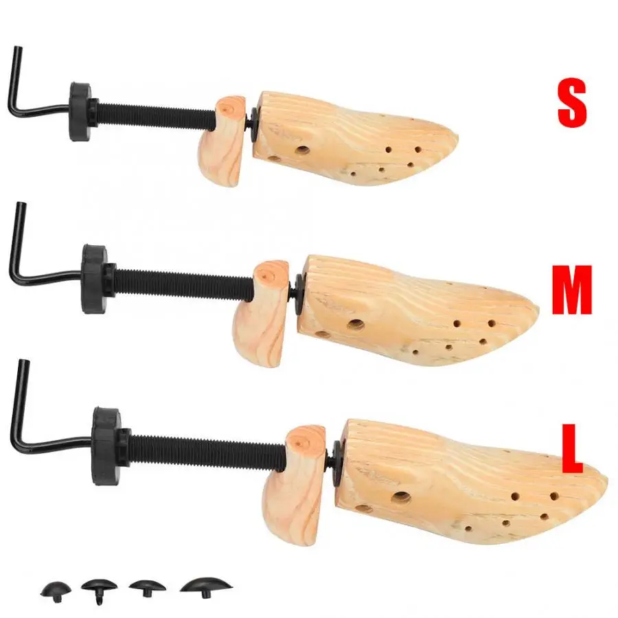 Инструмент для растяжки обуви опора из сосны регулируемый размер