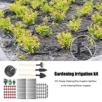 diy micro drip irrigation sprinkler garden watering kit with adjustable dripper greenhouse garden emitter drip watering system