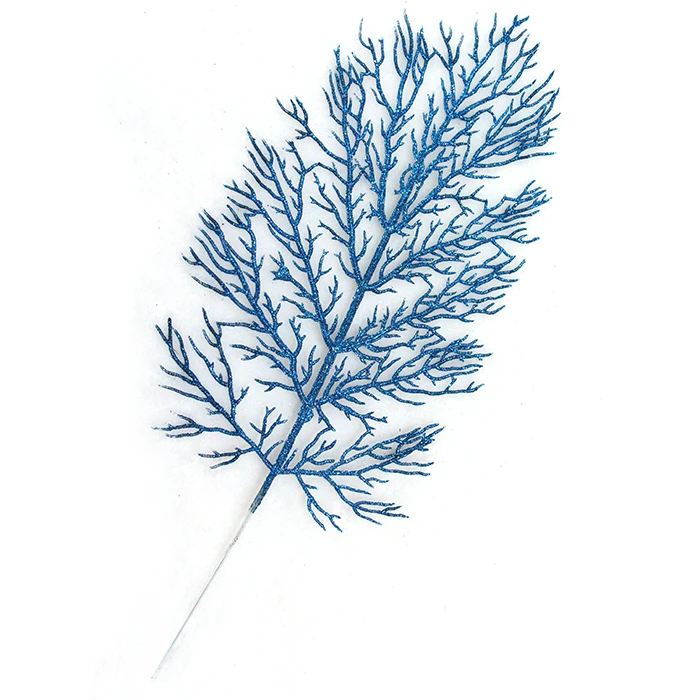 blue C 20 шт. блестящие Порошковые листовые украшения, подарки на рождественскую елку, семейные вечерние украшения, счастливый год, сделай сам, золото и серебро, 40 см - Цвет: blue C