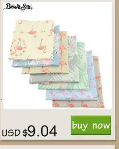 Booskew Home Telas, хлопок, ткань, 40 см x 50 см, 7 шт., набивные цветы, жировые кварталы, сделай сам, ручная работа, подушка для шитья, лоскутное шитье, кукольная кровать