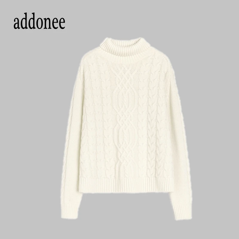 Водолазка женская кашемировая плотная теплая свободная большого размера