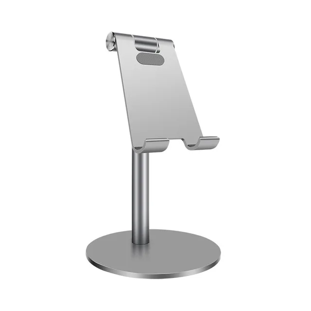 Серый Vmonv Adjustable Aluminum Alloy Cell Phone Tablet Holder For Ipad Pro Iphone XS XR Samsung Tablet Mobile Phone Desk Stand Mount - Цвет: Серый