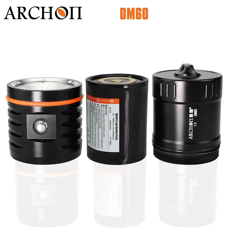 ARCHON WM66 DM60 COB Дайвинг видео светильник Макс 12000 люмен подводная фотография Точечный светильник 120 Вт Дайвинг светильник 100 м