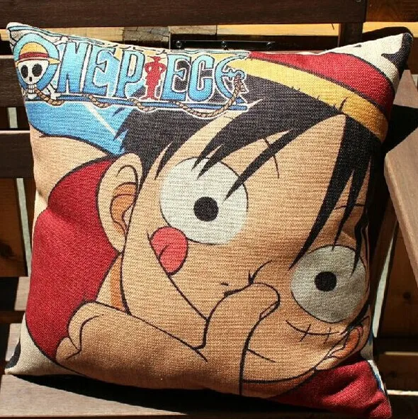 

One Piece pillow cover, superhero cartoon Animation One Piece Monkey D Luffy throw pillow cover pillow case pillowcase wholesale
