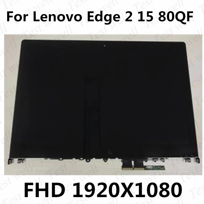 original 15 6 lcd touch screen digitizer assembly for lenovo edge 2 1580 edge 2 15 80qf 5d10k28140 fhd 19201080 30pins free global shipping