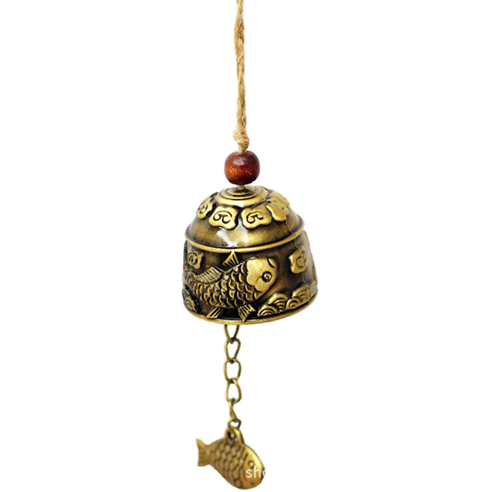 

New Arrival Wind Chimes Chinese Dragon Fish Feng Shui Bell Blessing Good Luck Fortune Hanging Decorations Bells Wind Chime