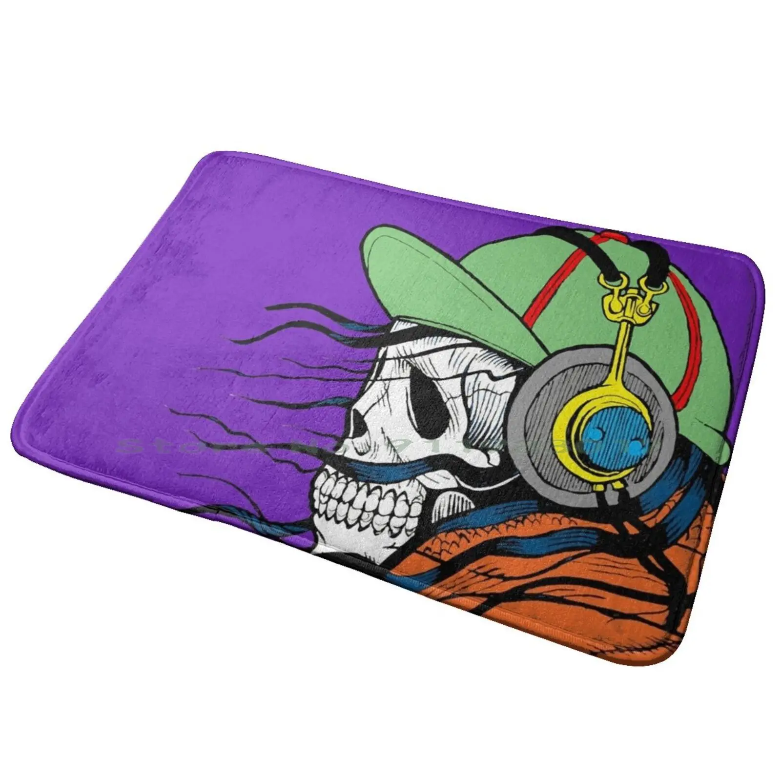 Музыкальный коврик для входной двери с черепом ванной молодых фильмов цитатами