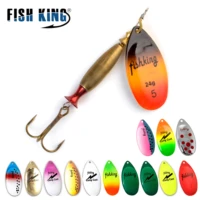 fish king 1pc long cast 4 18g 5 24g spinner lure bait spoon lures pike metal fishing lure bass hard bait with hooks