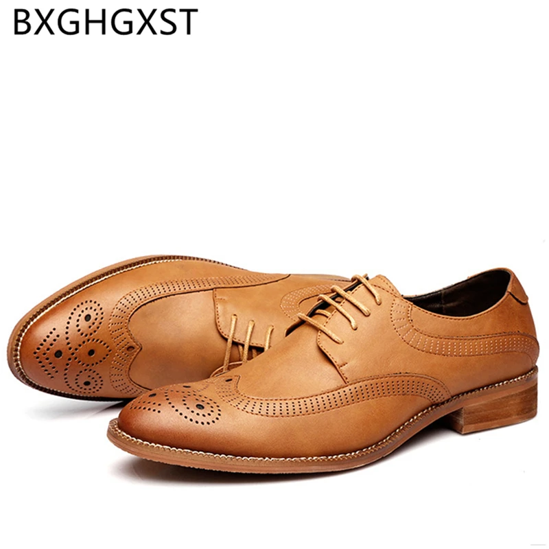 

Luxury Official Shoes For Men Formal Coiffeur Vintage Brogue Shoes Men Leather Italian Classic Shoes Men 2021 Fashion Ayakkabi