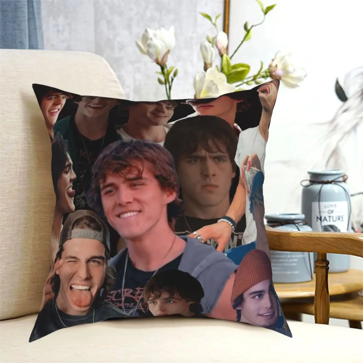 

Квадратная наволочка с коллажем Charles Gillespie, декоративный чехол для автомобильной подушки из полиэстера 45x45